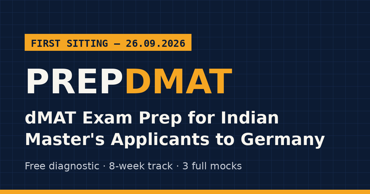 Dbmat dMAT Preparation 2026 — Free Mock Tests, Sample Papers & Practice Questions